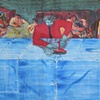 Blue table