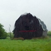 barn with red stripe