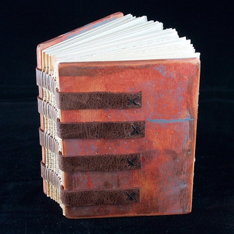 Brown Distressed Wooden Book
