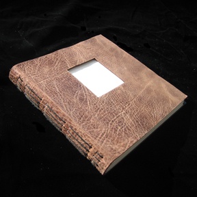 leather longstitch album