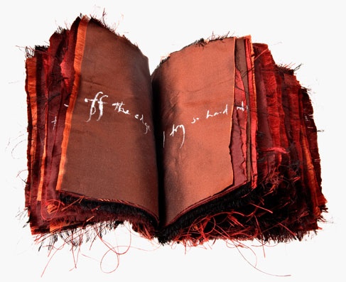 silk book, bound with bones