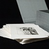 Custom silk bookcloth box for set of etchings