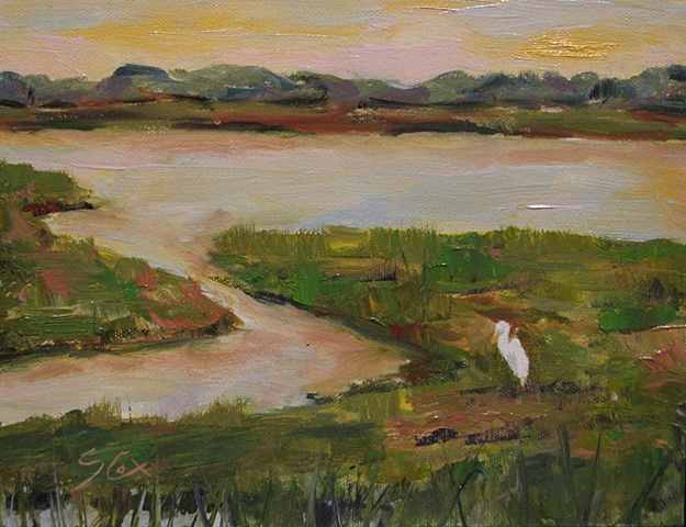 oil,  Sandy Cox, marsh
