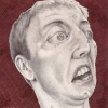 pointillistic ink portrait