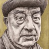 wood grain portrait