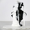 Wayne Hodge- Study for Frederick (Black Kopf, White Pour)