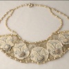 collar silk pearl