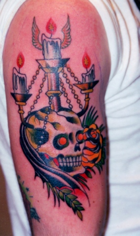 skull candelabra