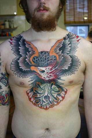 Chest skull/eagle