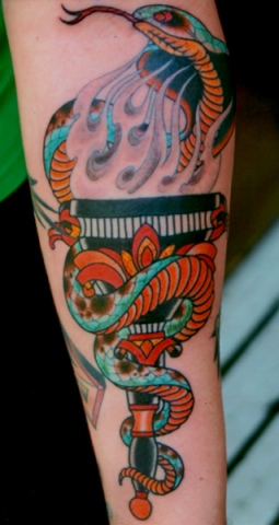 torch w/ snake