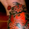 koi back of calf