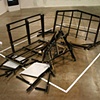 My major tragedy in 2009 was the collapsed of my MFA thesis exhibition piece " A Modern Warehouse".  It fit perfectly with the collapse of the global economic system.