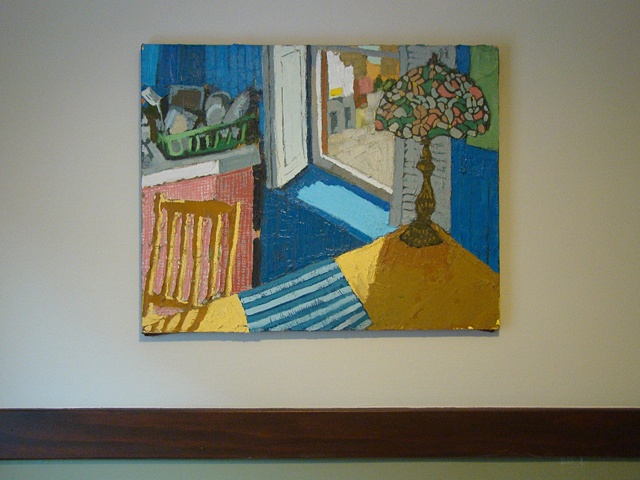 old window in the hall