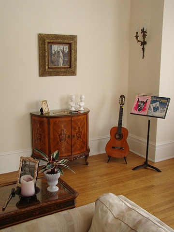 staging with music