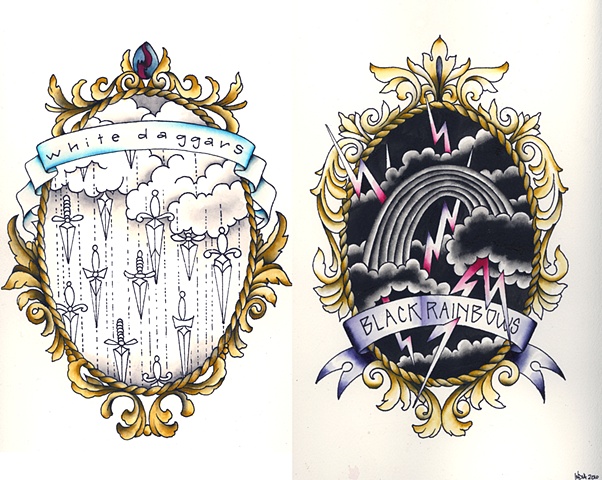 White Daggars + Black Rainbows