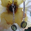 Vintage topaz/violet dangles