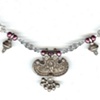 Antique Lotus Pendant on Plum FWP