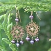 Brass Filigree with Purple FWP 