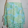 Double Layer Go To Skirt - Turquoise Petals