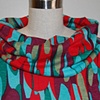 Cowl Neck Jewel Toned Skinny Dress - Detail