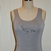 Skinny Inside Out Tank - Silver Gray
