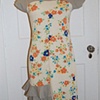 Boat Neck Asymmetrical Ruffle Dress