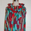 Cowl Neck Jewel Toned Skinny Dress