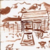 sketching the chicken coop in Gimmewald, Switzerland...enchanting