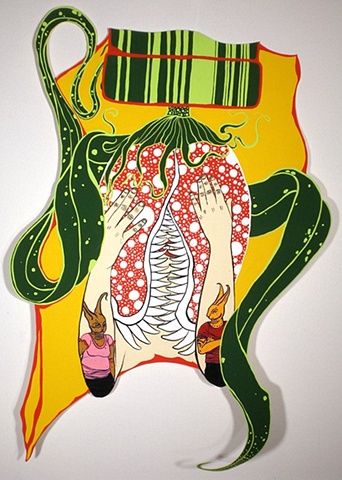 Girl Loves Piranha Flower (Rabbit Couple)