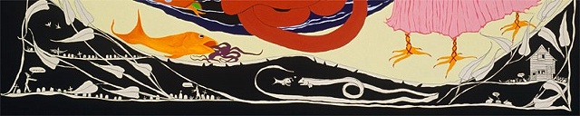 Kraken Loves Baba Yaga's House (detail)