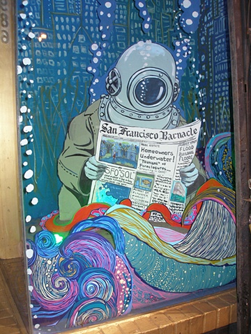 SF Barnacle and waves detail (collaboration with Jonathan Burstein) from Don't Give Up the Ship