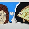 Girl and Flounder Communicate