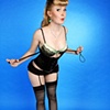 DIna Dor&eacute; black vintage lingerie pin up style