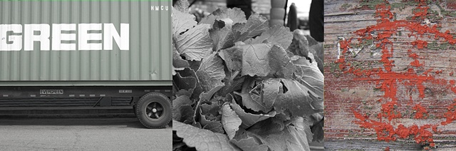 Sweet West Oakland Series - 
Triple Green (triptych)
