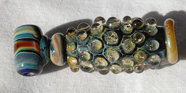 Raku Amphora bead