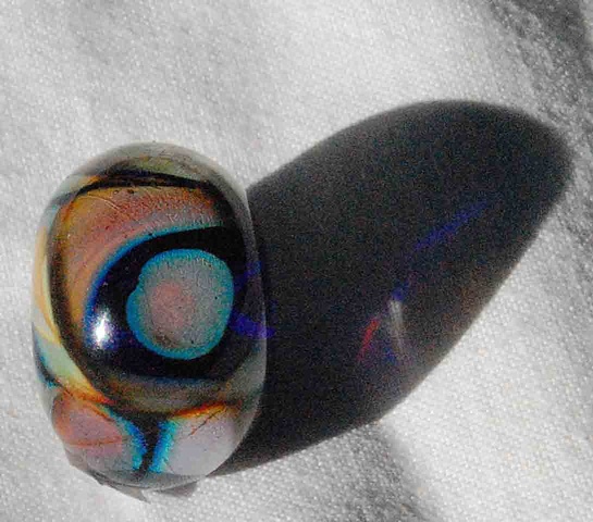 Raku round bead