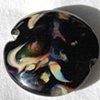 Lentil raku bead