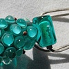 Green Amphora Bead on Pendant Fitting
