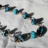 Black and Turquoise