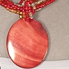 Angela Robb wearing her handmade jewelry.