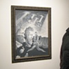 Donald at Big Orbit (with work by Shawn Roberts).