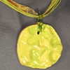 Angela Robb wearing her handmade jewelry.