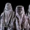 Newspaper Burqa Crowd