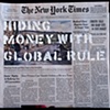 The New York Times (Hiding Money With Global Rule)