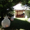 Lanterns with yurt