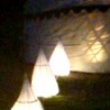 Yurt with lanterns