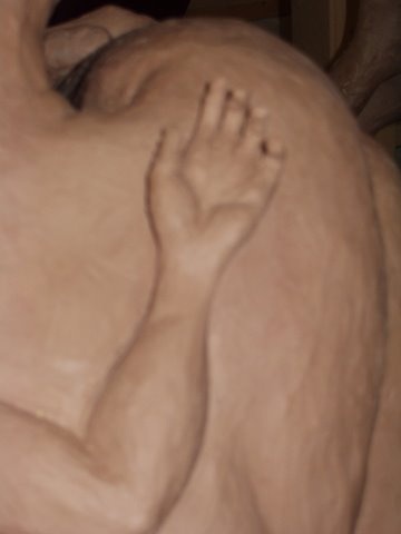 Perchance to Dream-clay, close-up 2nd figure