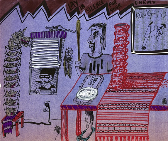 Collaboration, Drawing, Eve Krawiec, Allison Hester, Doug McQueen