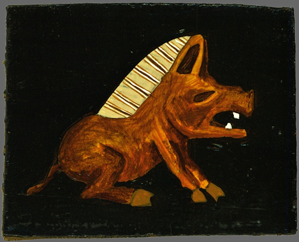 Allison Hester Pig Boar Painting