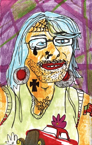 Collaboration, Drawing, Portrait, Allison Hester, Doug McQueen, Crisman Liverman